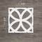 Ekena Millwork Small Daventry Decorative Fretwork Wall Panels in Architectural PVC, 11 3/8"W x 11 3/8"H x 3/8"T WALP12X12DVN - alternate 6